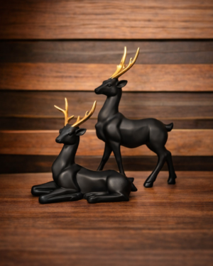Black Deer Statue