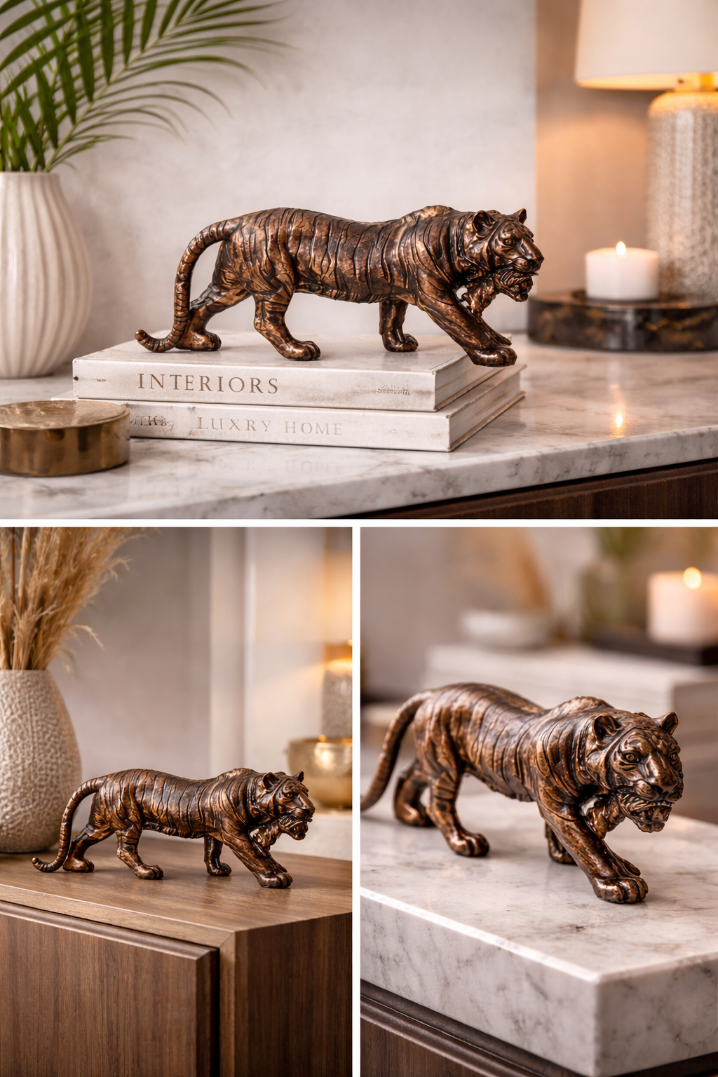 Hunting Tiger Statue