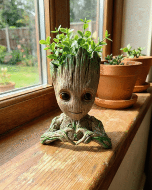 Groot Heart Planter Statue