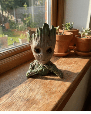 Groot Watching Planter Statue