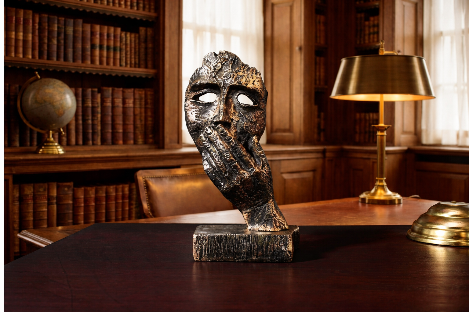 Kata Face Muh Band Abstract Face Statue