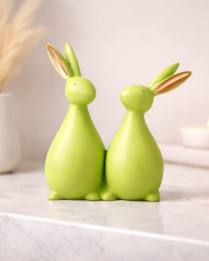 Lime Green Rabbit Statue