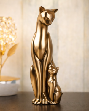 Small Cat Gold Statue