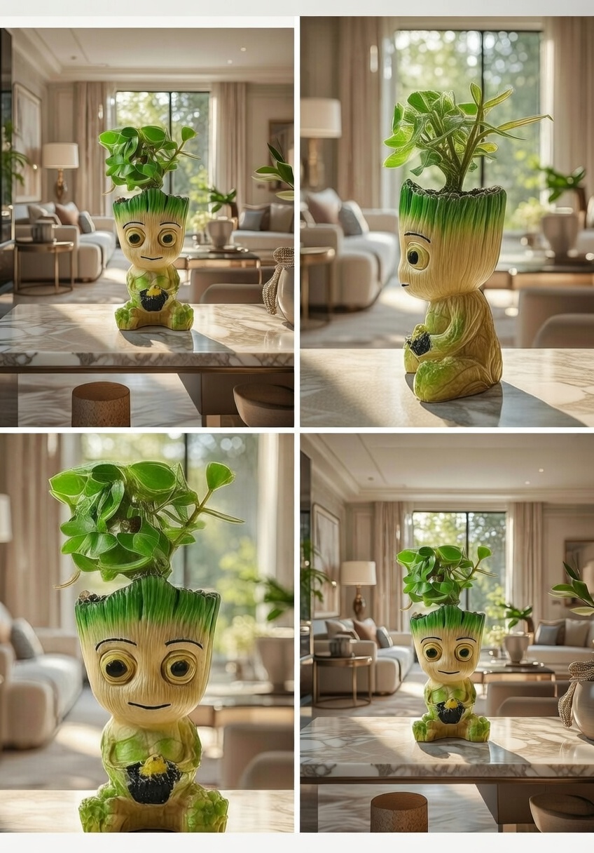 Groot O No Planter Statue